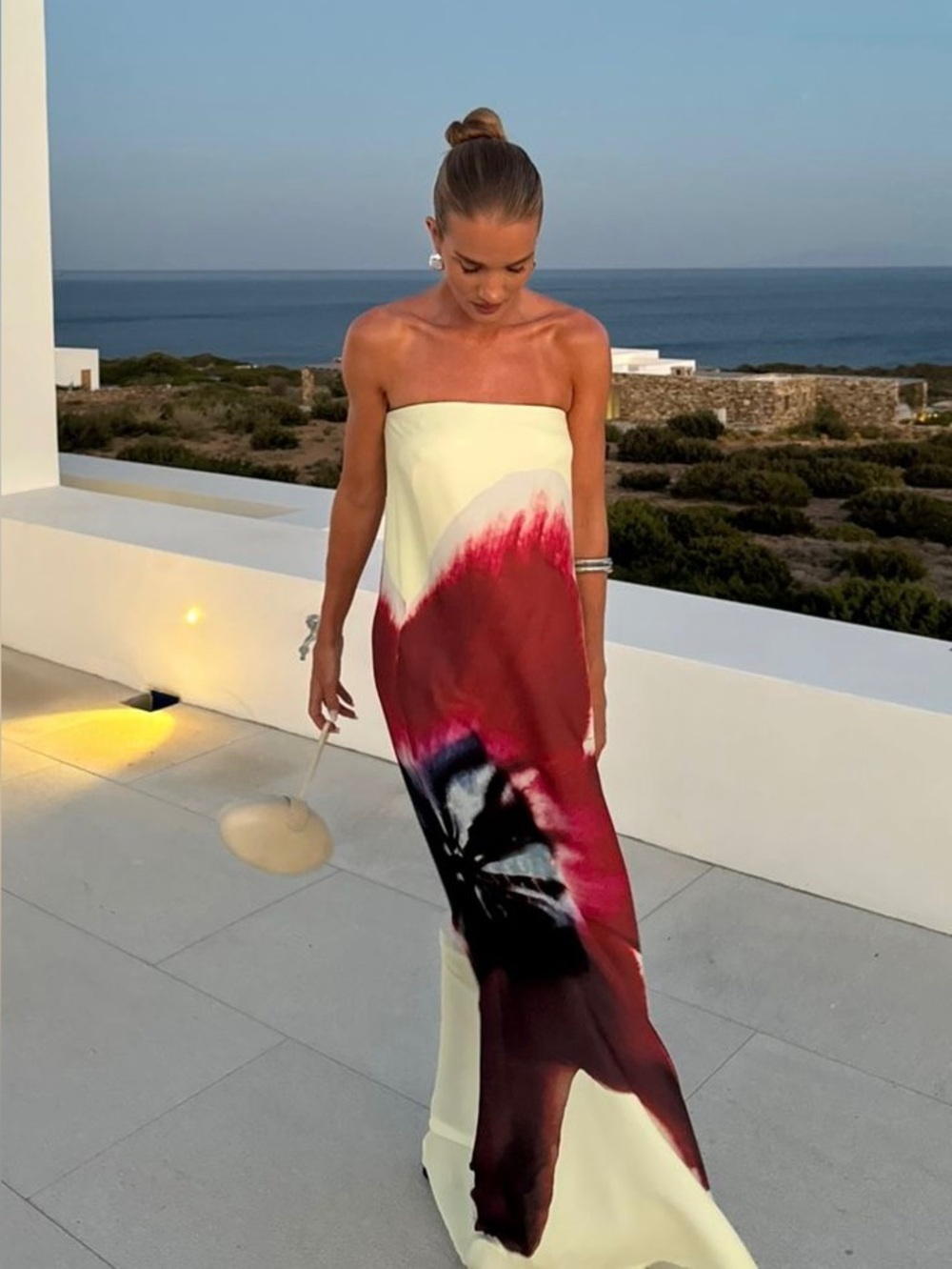 Rat & Boa Antheia Strapless dress as seen on Rosie Huntington- Whiteley